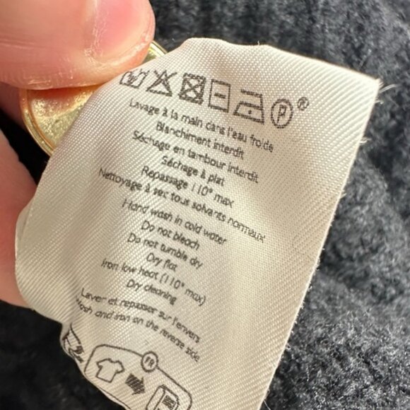 Sezane Wool Lucas Jumper Sweater Black Knit Size Small French - Picture 11 of 16